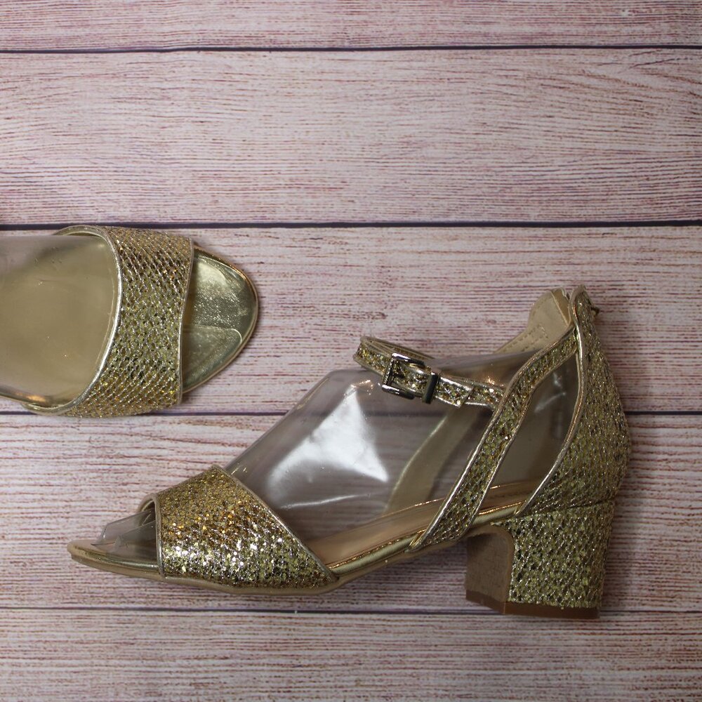 Michael Michael Kors Gold Glitter Low Heels - Picture 9 of 9